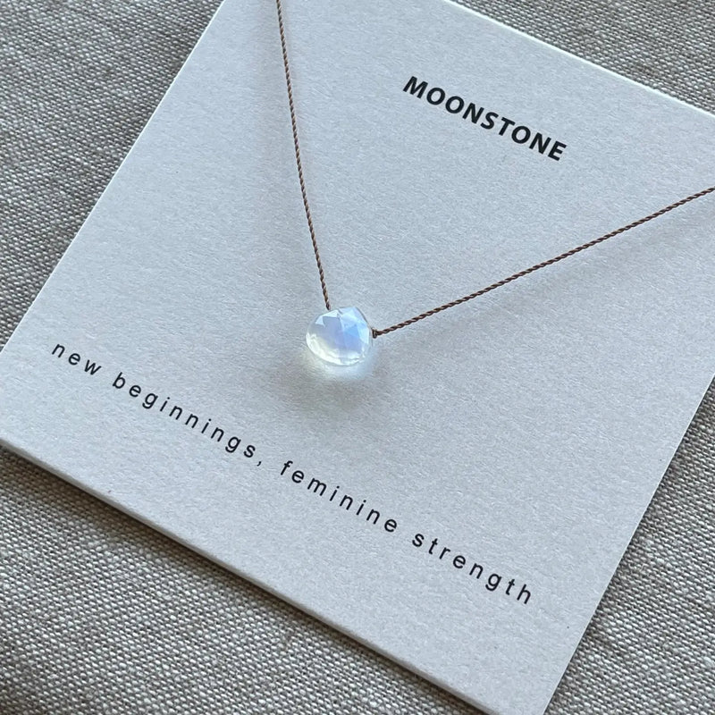 Rainbow Moonstone Necklace